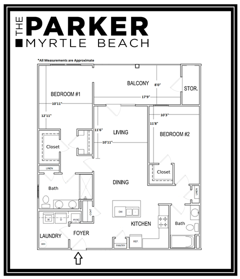 2 bed 2 bath at The Parker Myrtle Beach, South Carolina, 29588